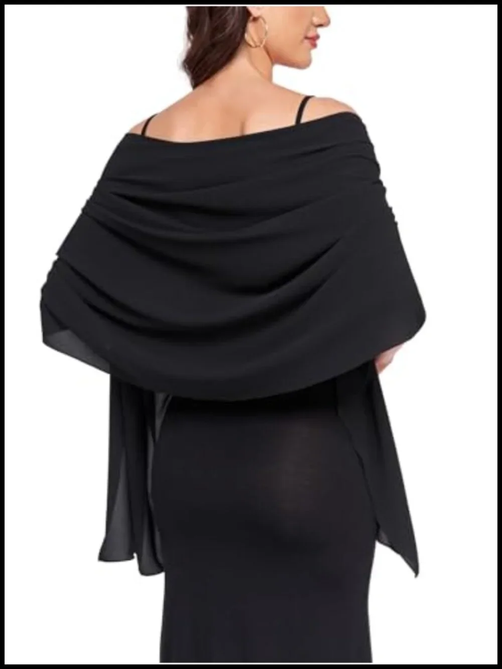 Chiffon Shawl Wrap for Wedding Evening Dress Cover Up Scarf Bridal Pashmina